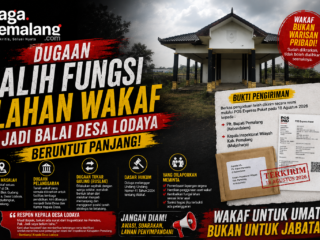 Dugaan Alih Fungsi Lahan Wakaf Jadi Balai Desa Lodaya Beruntut Panjang, Pelapor Kirim Berkas Pengaduan ke Inspektorat